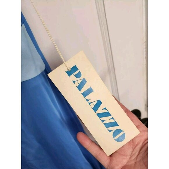 Size Medium Vantage Ralph Blain Blue Nylon Jumpsuit Lingerie NWT - Picture 5 of 5